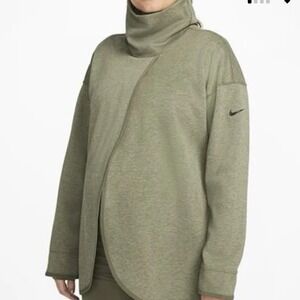 Nike Women's Reversible Dri-Fit Maternity Pullover turtleneck nursing Sweater M